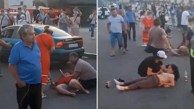 Пьяный водитель сбил троих пешеходов возле «Алтын Орды»