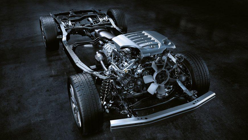 Lexus LX 570 - 2015 - двигатель