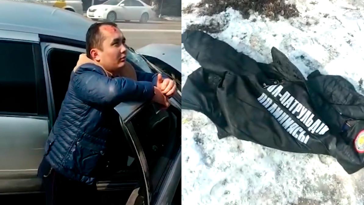 Пьяный полицейский попал в ДТП в Алматы