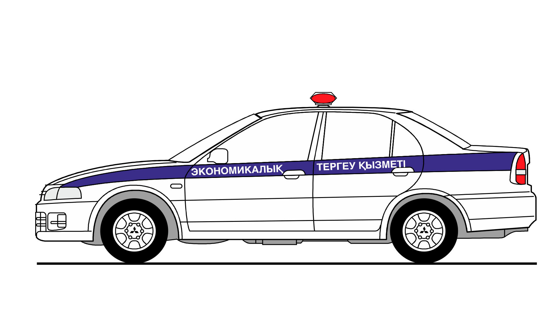 Русская Полицейская машина рисунок