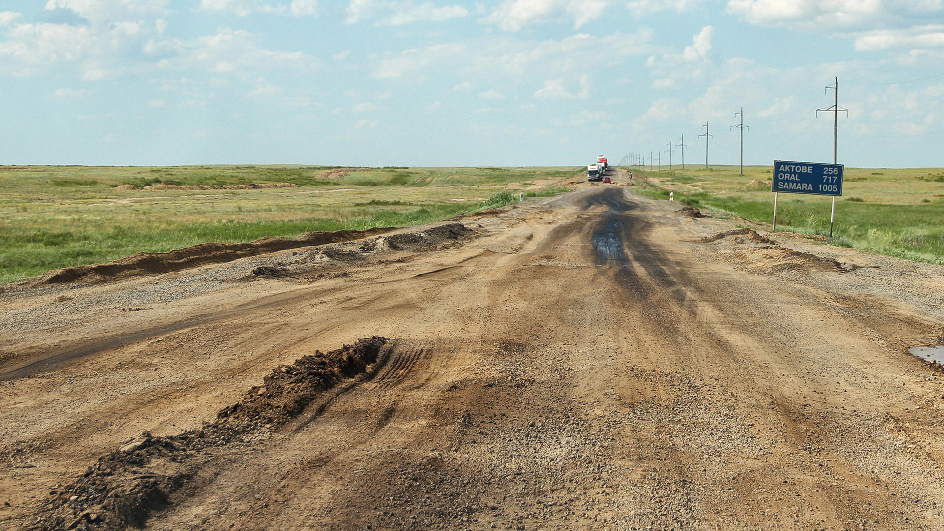 Казахстан разбитые дороги