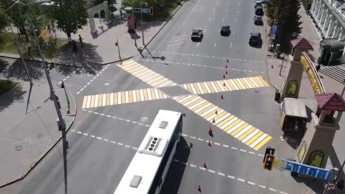 Ещё один диагональный переход для пешеходов появился в столице