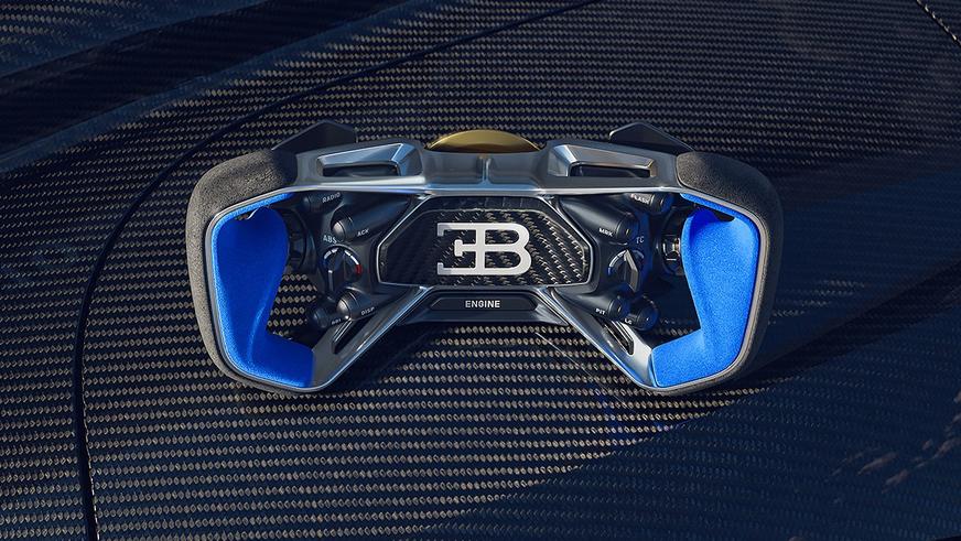 Bugatti впервые показала интерьер гиперкара Bolide