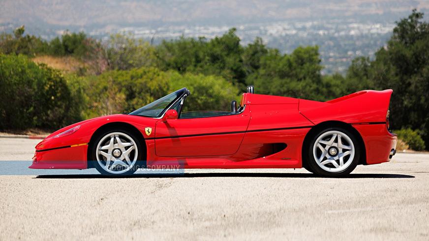 Ferrari F50, принадлежавшую Майку Тайсону, пустят с молотка