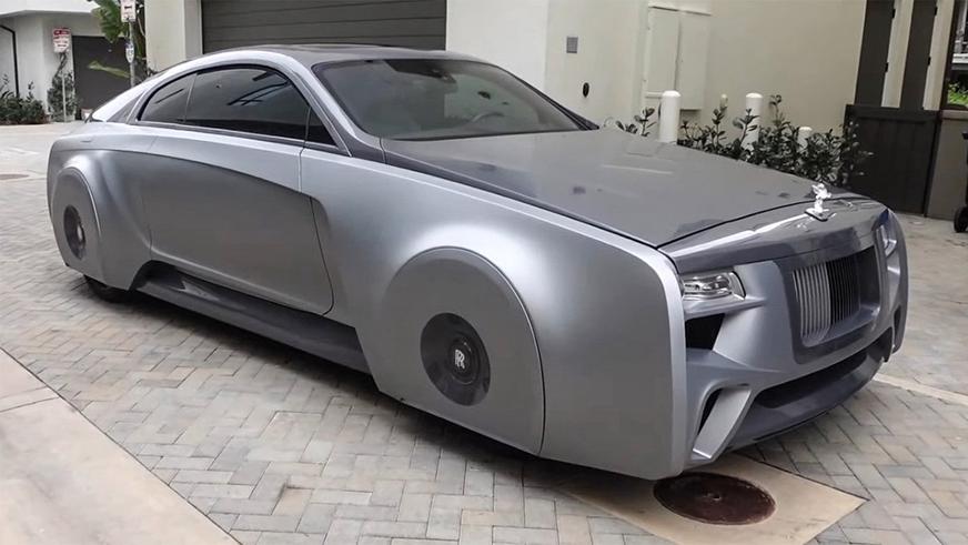 Rolls-Royce в стиле киберпанк
