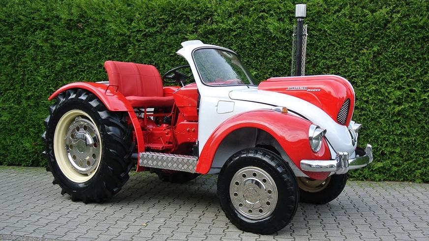 В продаже обнаружен трактор, похожий на VW Beetle. Жуктор!