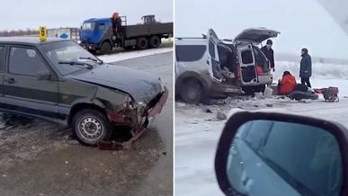 Семеро погибли при столкновении трёх автомобилей в Актюбинской области