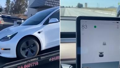 Tesla Model 3 «зависла» на скорости свыше 130 км/ч