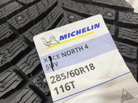 Зимние шипованные шины Michelin X-Ice North 4 SUV 285/60 R18 116T за 150 000 тг. в Актау